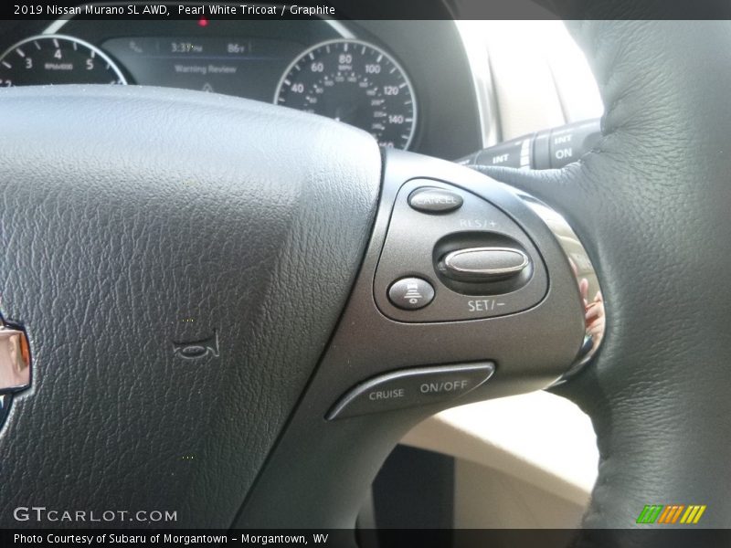 Pearl White Tricoat / Graphite 2019 Nissan Murano SL AWD