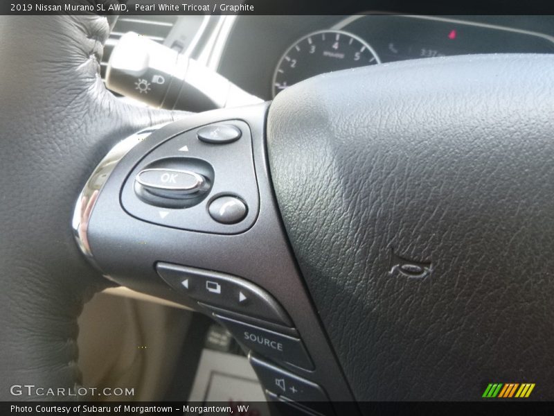 Pearl White Tricoat / Graphite 2019 Nissan Murano SL AWD