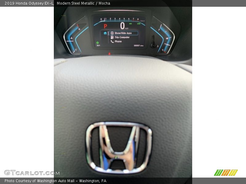 Modern Steel Metallic / Mocha 2019 Honda Odyssey EX-L