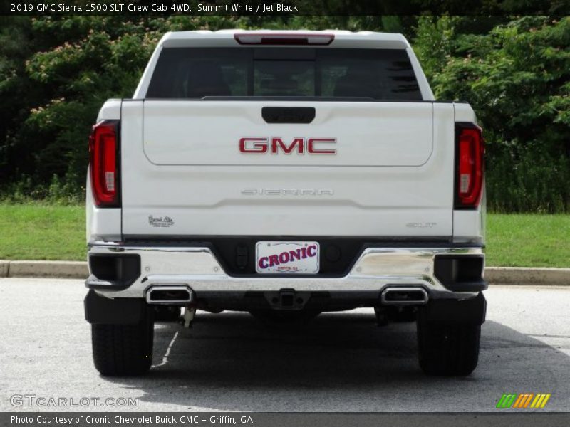 Summit White / Jet Black 2019 GMC Sierra 1500 SLT Crew Cab 4WD