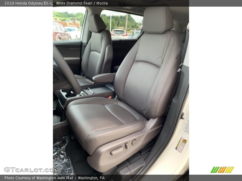 White Diamond Pearl / Mocha 2019 Honda Odyssey EX-L