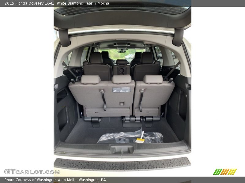 White Diamond Pearl / Mocha 2019 Honda Odyssey EX-L