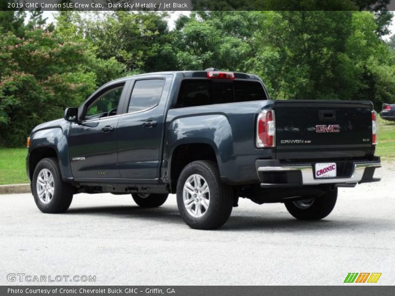 Dark Sky Metallic / Jet Black 2019 GMC Canyon SLE Crew Cab