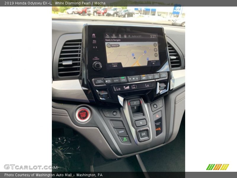 White Diamond Pearl / Mocha 2019 Honda Odyssey EX-L