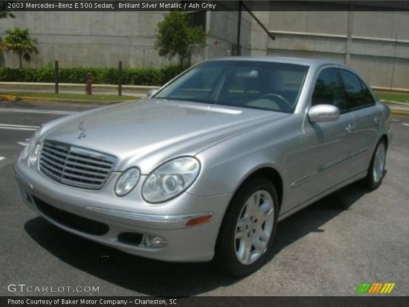 Brilliant Silver Metallic / Ash Grey 2003 Mercedes-Benz E 500 Sedan