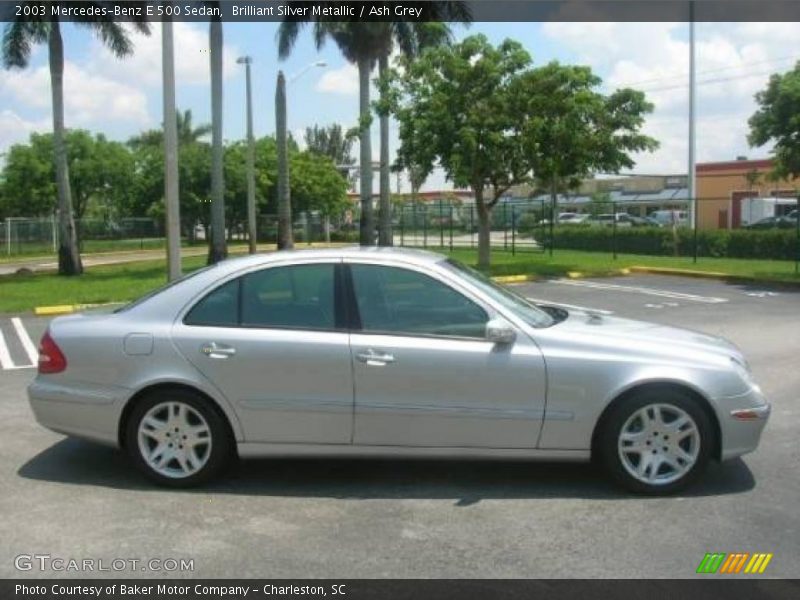 Brilliant Silver Metallic / Ash Grey 2003 Mercedes-Benz E 500 Sedan