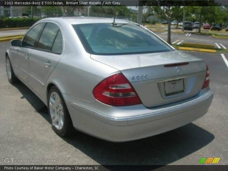 Brilliant Silver Metallic / Ash Grey 2003 Mercedes-Benz E 500 Sedan