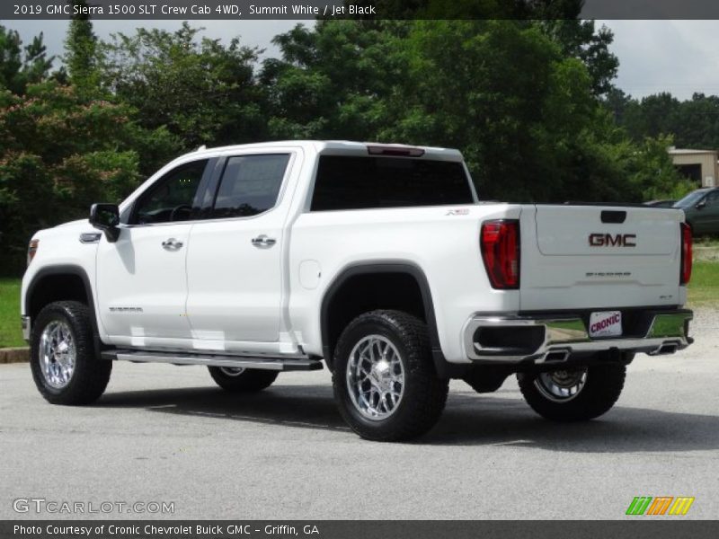 Summit White / Jet Black 2019 GMC Sierra 1500 SLT Crew Cab 4WD