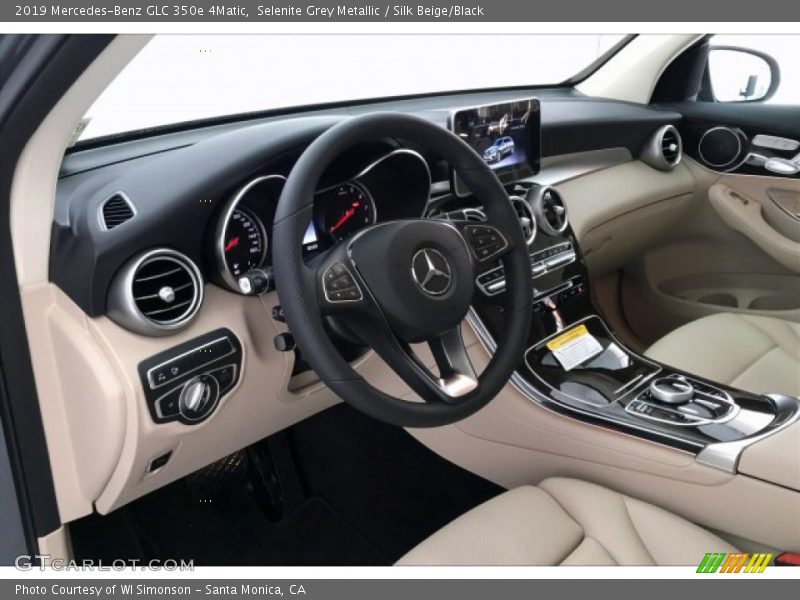 Selenite Grey Metallic / Silk Beige/Black 2019 Mercedes-Benz GLC 350e 4Matic