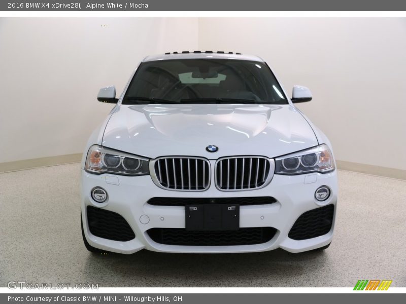 Alpine White / Mocha 2016 BMW X4 xDrive28i
