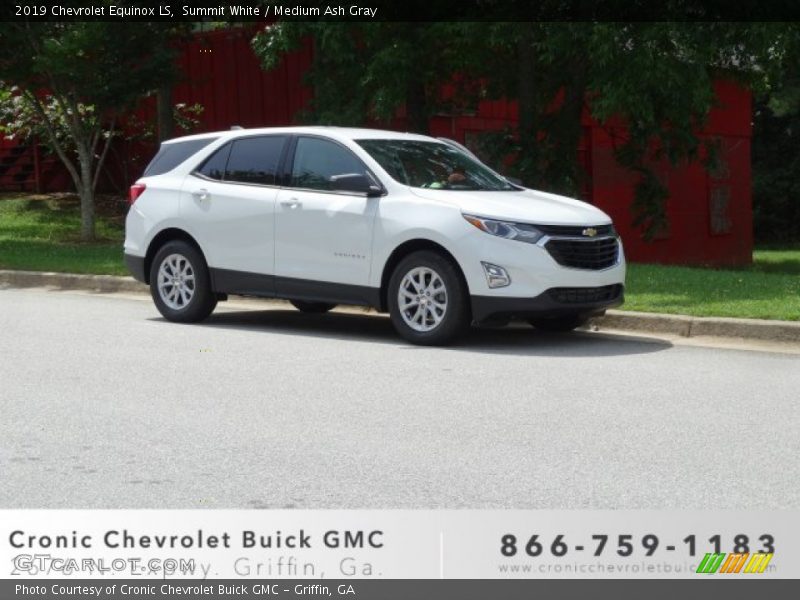 Summit White / Medium Ash Gray 2019 Chevrolet Equinox LS