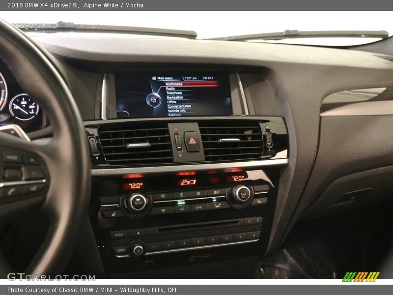 Alpine White / Mocha 2016 BMW X4 xDrive28i