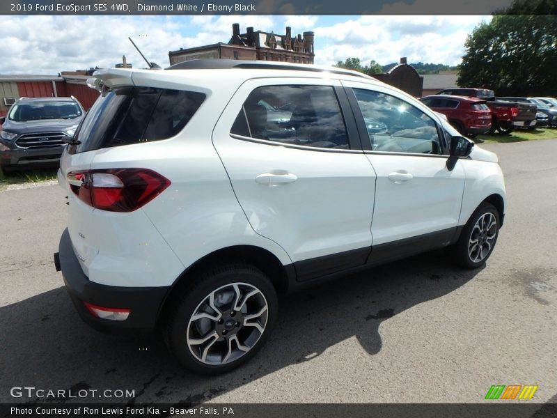 Diamond White / Ebony Black 2019 Ford EcoSport SES 4WD