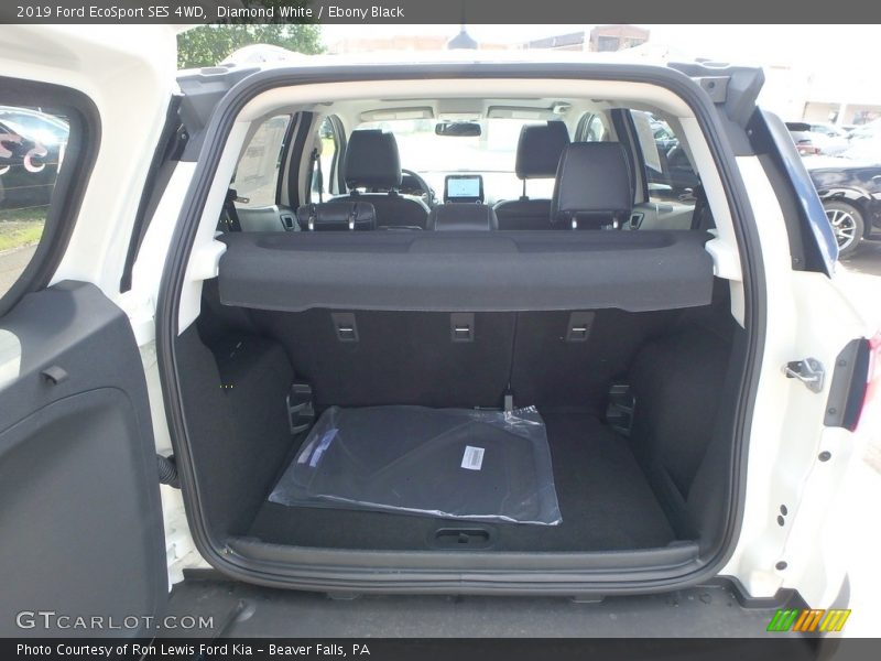 Diamond White / Ebony Black 2019 Ford EcoSport SES 4WD