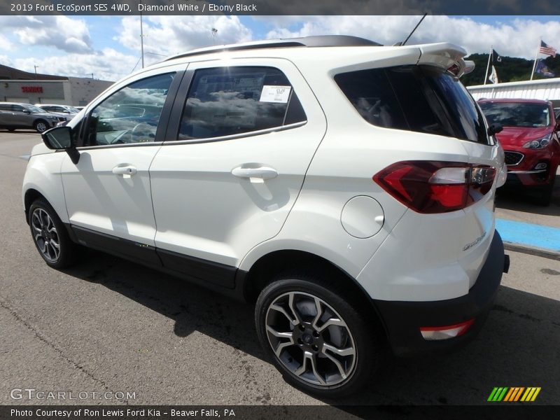 Diamond White / Ebony Black 2019 Ford EcoSport SES 4WD