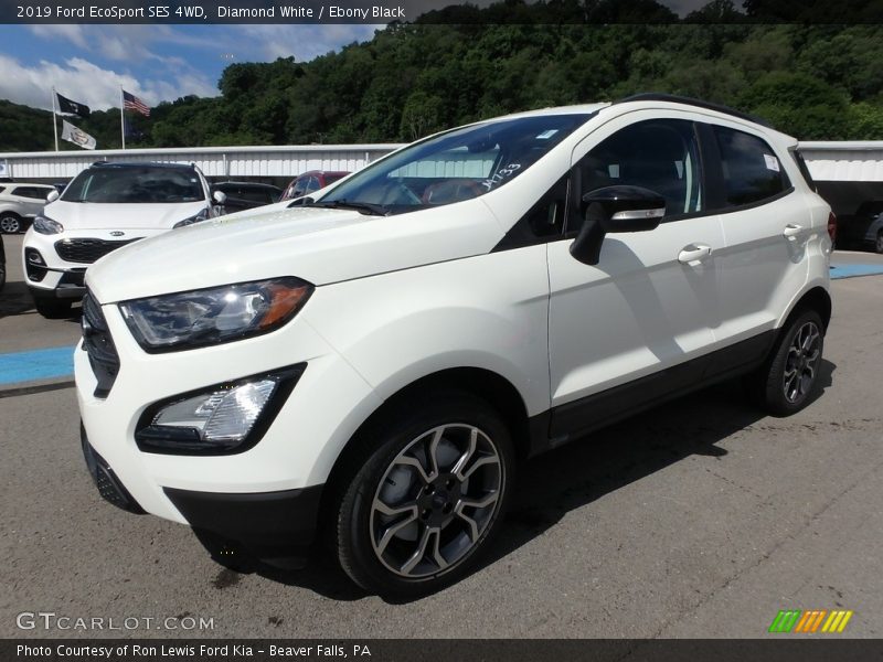 Diamond White / Ebony Black 2019 Ford EcoSport SES 4WD