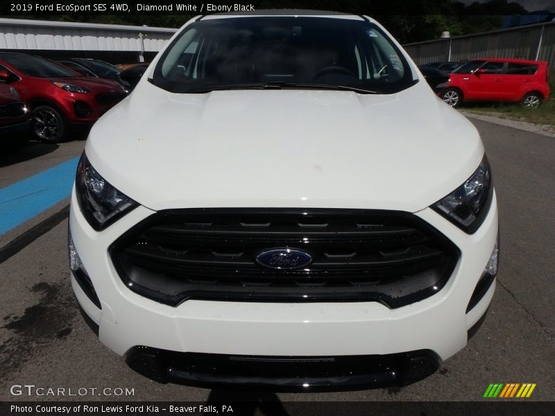 Diamond White / Ebony Black 2019 Ford EcoSport SES 4WD