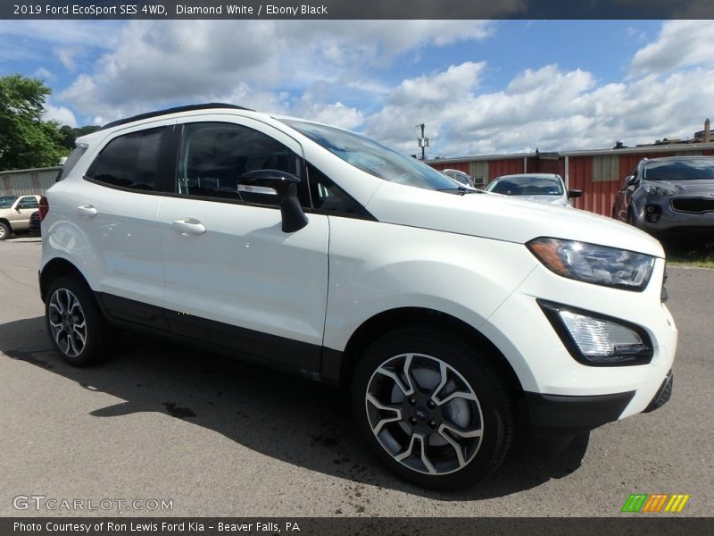 Diamond White / Ebony Black 2019 Ford EcoSport SES 4WD