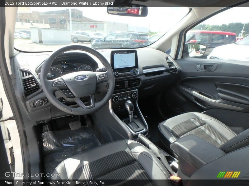 Diamond White / Ebony Black 2019 Ford EcoSport SES 4WD
