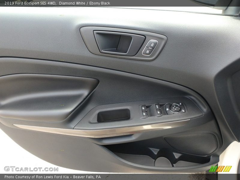 Diamond White / Ebony Black 2019 Ford EcoSport SES 4WD