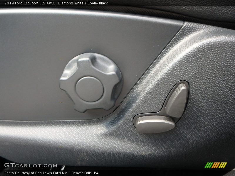 Diamond White / Ebony Black 2019 Ford EcoSport SES 4WD