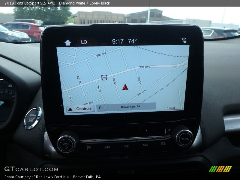 Diamond White / Ebony Black 2019 Ford EcoSport SES 4WD