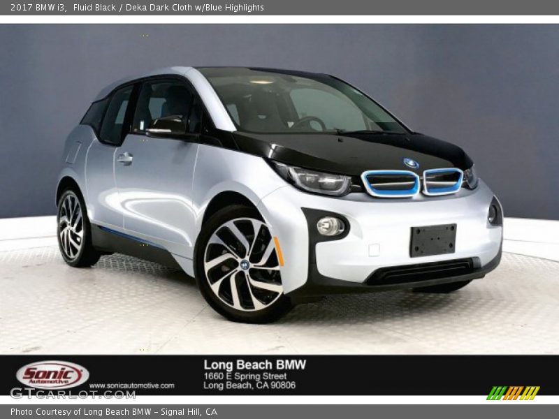 Fluid Black / Deka Dark Cloth w/Blue Highlights 2017 BMW i3
