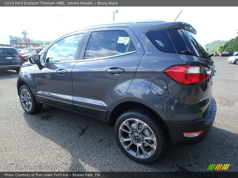 Smoke Metallic / Ebony Black 2019 Ford EcoSport Titanium 4WD