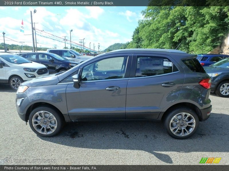 Smoke Metallic / Ebony Black 2019 Ford EcoSport Titanium 4WD