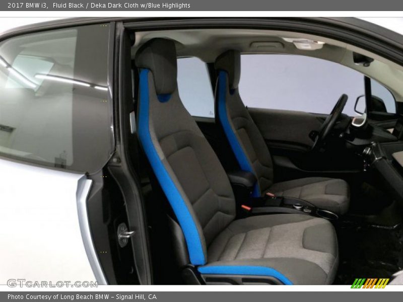 Fluid Black / Deka Dark Cloth w/Blue Highlights 2017 BMW i3