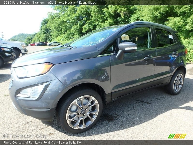 Smoke Metallic / Ebony Black 2019 Ford EcoSport Titanium 4WD