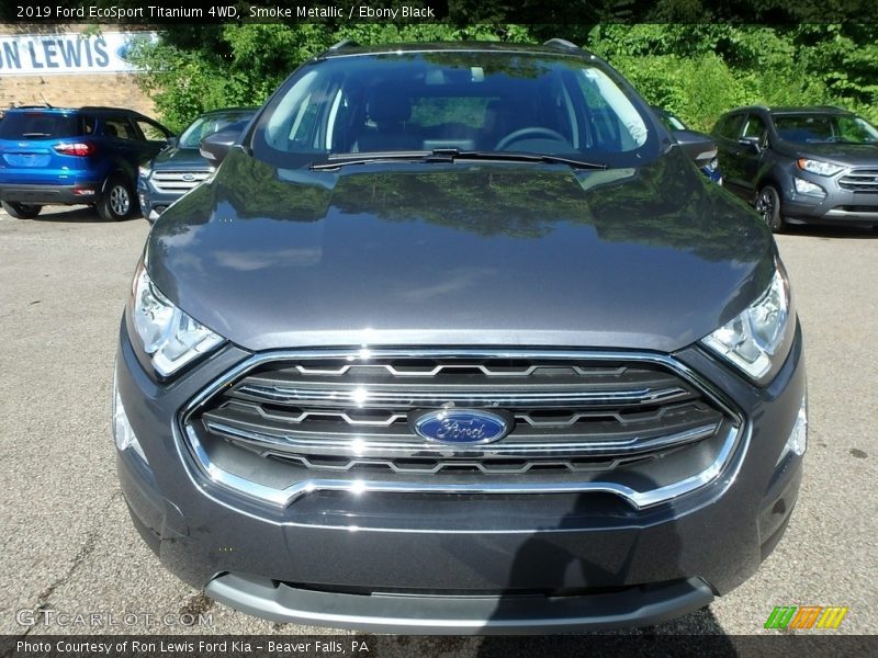 Smoke Metallic / Ebony Black 2019 Ford EcoSport Titanium 4WD