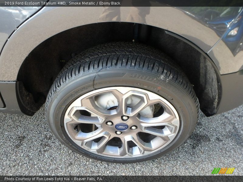 Smoke Metallic / Ebony Black 2019 Ford EcoSport Titanium 4WD