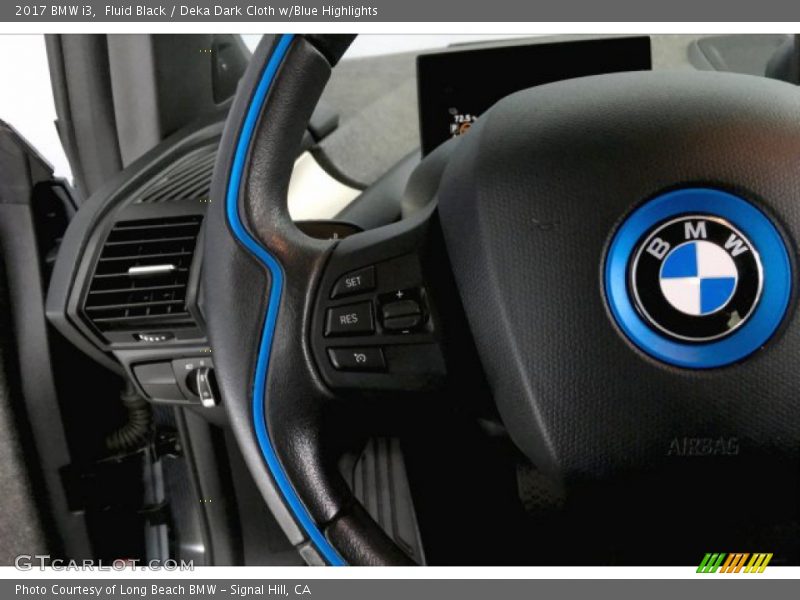 Fluid Black / Deka Dark Cloth w/Blue Highlights 2017 BMW i3