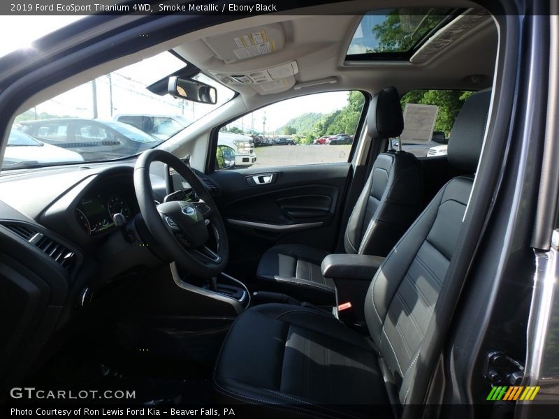 Smoke Metallic / Ebony Black 2019 Ford EcoSport Titanium 4WD