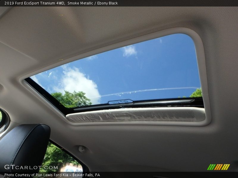 Smoke Metallic / Ebony Black 2019 Ford EcoSport Titanium 4WD