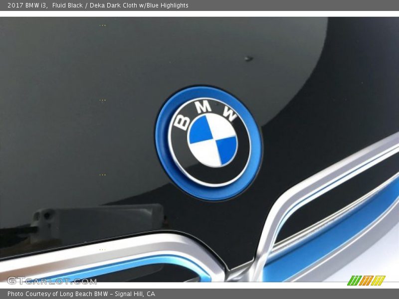 Fluid Black / Deka Dark Cloth w/Blue Highlights 2017 BMW i3