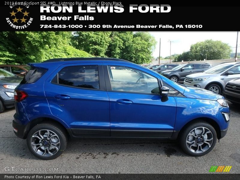 Lightning Blue Metallic / Ebony Black 2019 Ford EcoSport SES 4WD