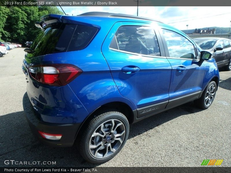 Lightning Blue Metallic / Ebony Black 2019 Ford EcoSport SES 4WD
