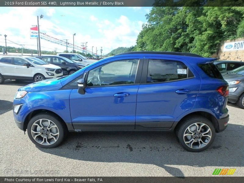 Lightning Blue Metallic / Ebony Black 2019 Ford EcoSport SES 4WD