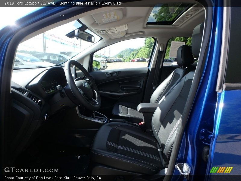 Lightning Blue Metallic / Ebony Black 2019 Ford EcoSport SES 4WD