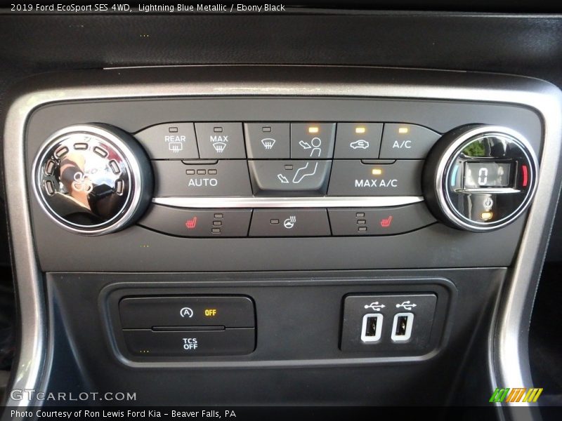 Controls of 2019 EcoSport SES 4WD