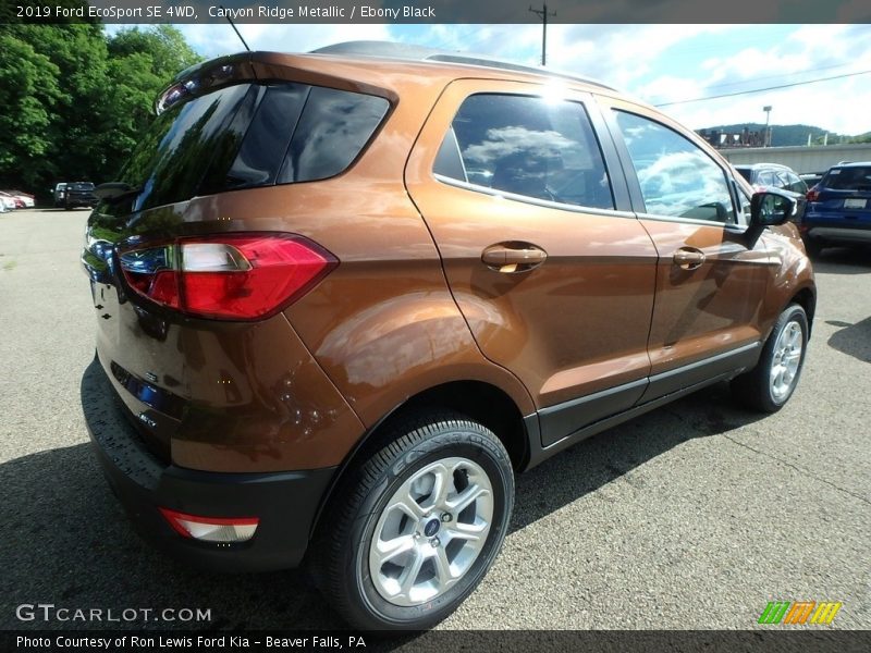 Canyon Ridge Metallic / Ebony Black 2019 Ford EcoSport SE 4WD