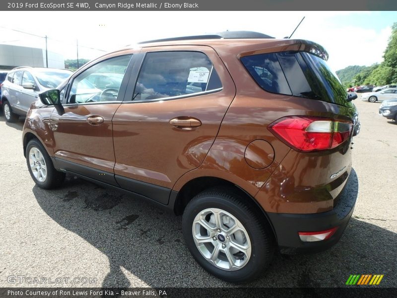 Canyon Ridge Metallic / Ebony Black 2019 Ford EcoSport SE 4WD