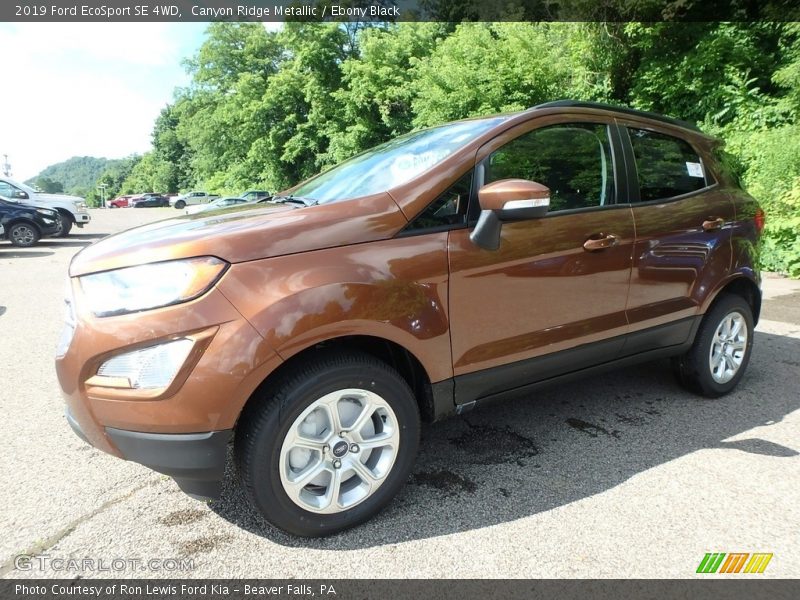 Canyon Ridge Metallic / Ebony Black 2019 Ford EcoSport SE 4WD