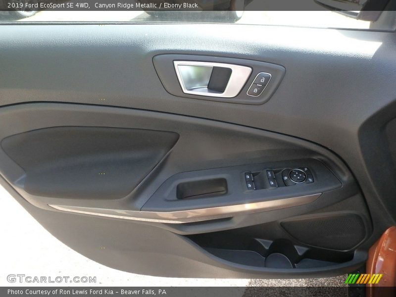 Canyon Ridge Metallic / Ebony Black 2019 Ford EcoSport SE 4WD