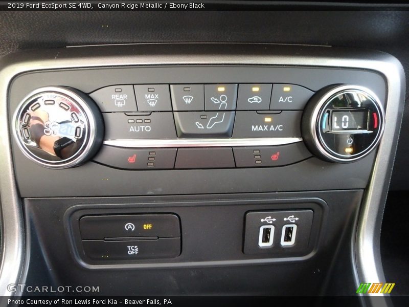 Canyon Ridge Metallic / Ebony Black 2019 Ford EcoSport SE 4WD