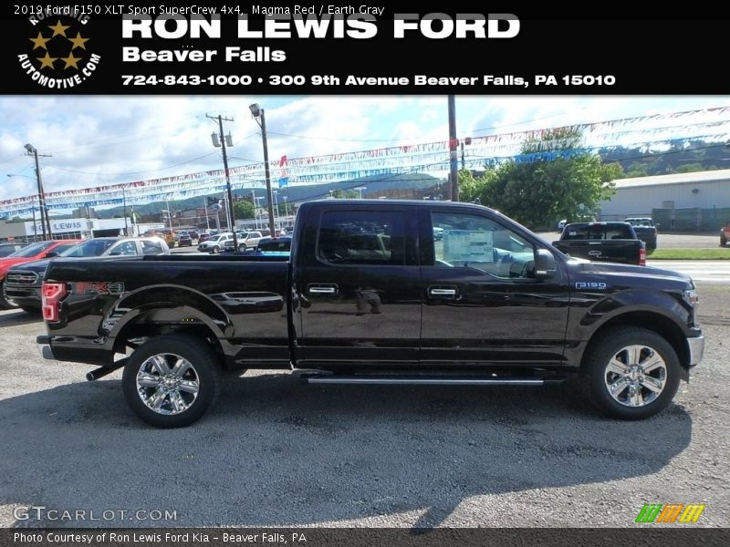Magma Red / Earth Gray 2019 Ford F150 XLT Sport SuperCrew 4x4