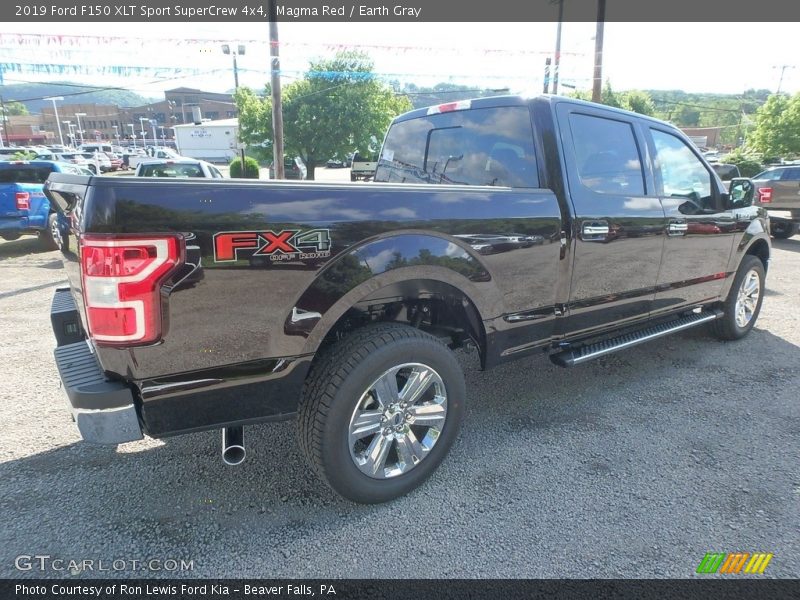 Magma Red / Earth Gray 2019 Ford F150 XLT Sport SuperCrew 4x4