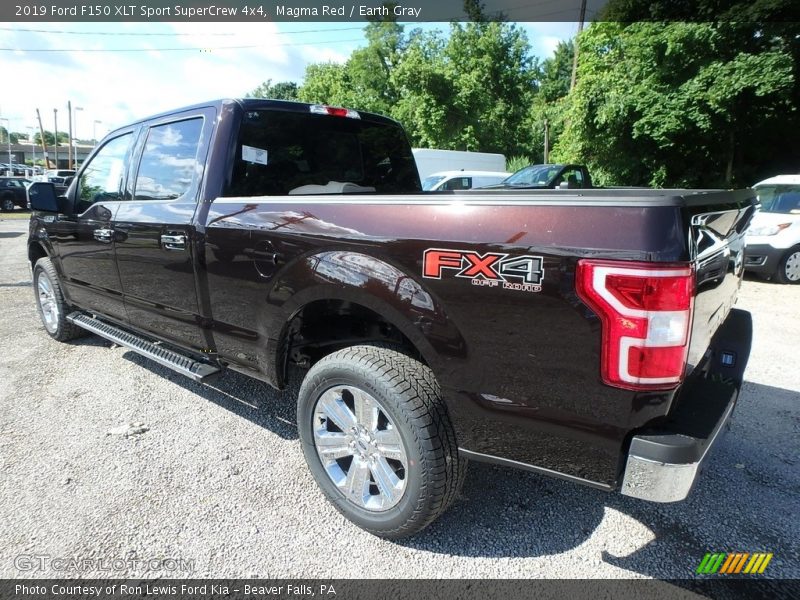 Magma Red / Earth Gray 2019 Ford F150 XLT Sport SuperCrew 4x4